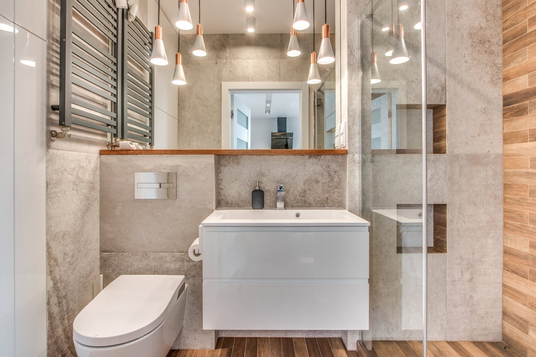 Apartament – kuchnia i wnętrza – realizacja firmy Perfekt, Wrocław